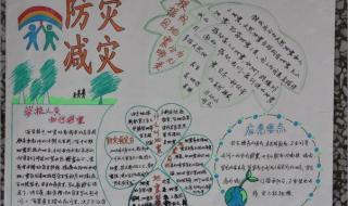 防灾减灾手抄报文字内容