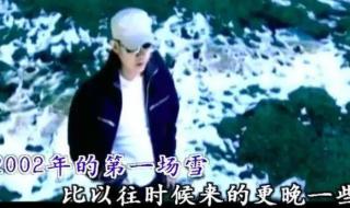 刀郎2002年的第一场雪